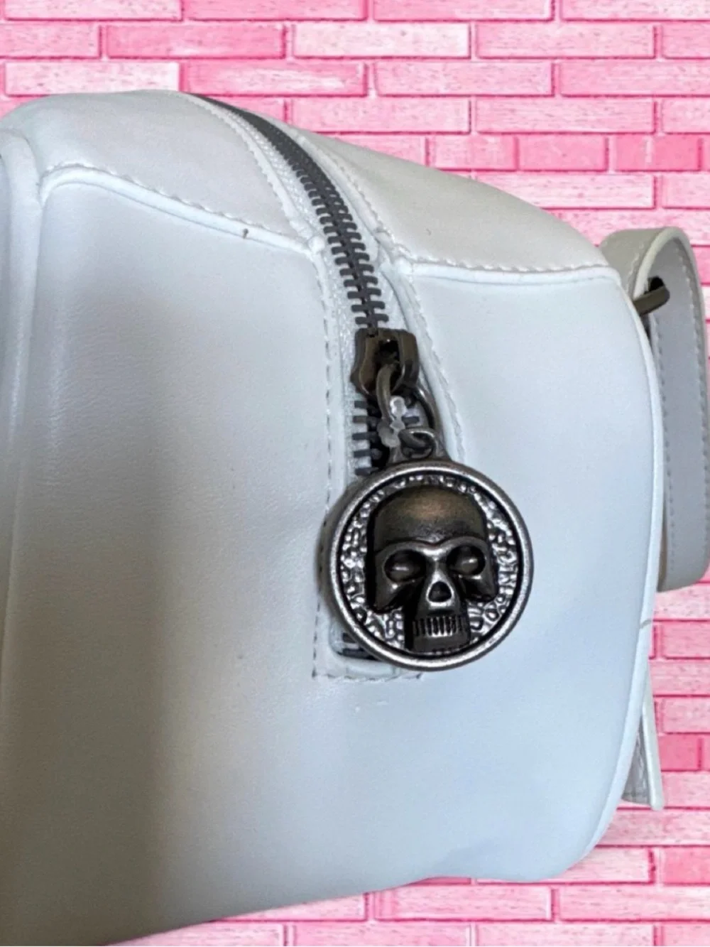 NWT Ed Hardy Pink Skull Rose Shoulder Bag Y2K McBling